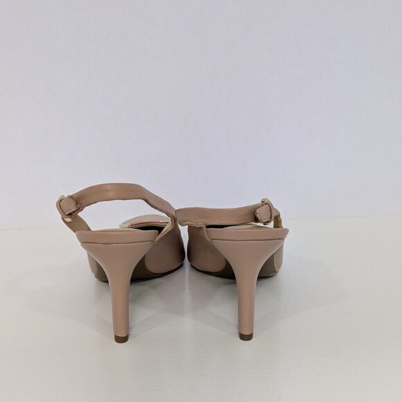 NWOB Naturalizer "Nora" Nude Rose Slingback Heels Pumps. Size 8.5 - Picture 5 of 7